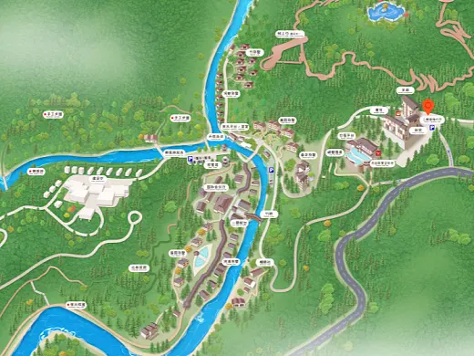 延边朝鲜族结合景区手绘地图智慧导览和720全景技术，可以让景区更加“动”起来，为游客提供更加身临其境的导览体验。